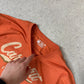 Carhartt Long Sleeve T Shirt 2XL Orange Loose Fit Spell Out Logo