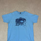 Diesel T Shirt L / XL Baby Blue Coloured Cool Graffiti Logo