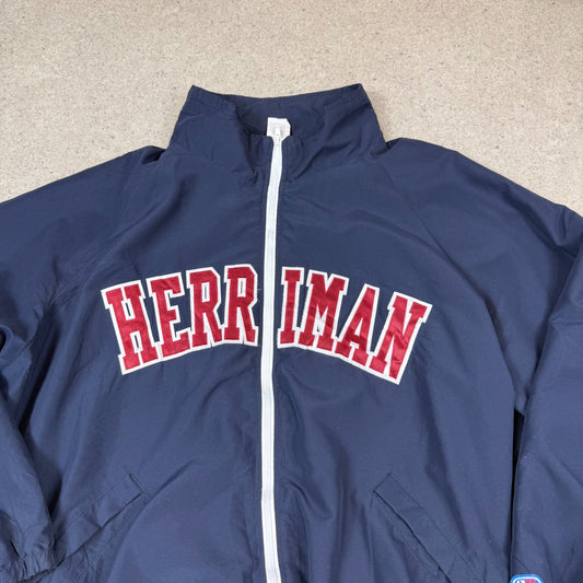 Herriman Windbreaker 2XL 90s College Embroidered Full Zip Made in USA