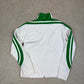 Nike Track Top Small Y2K Silver Tag White Green Swoosh Zip Up