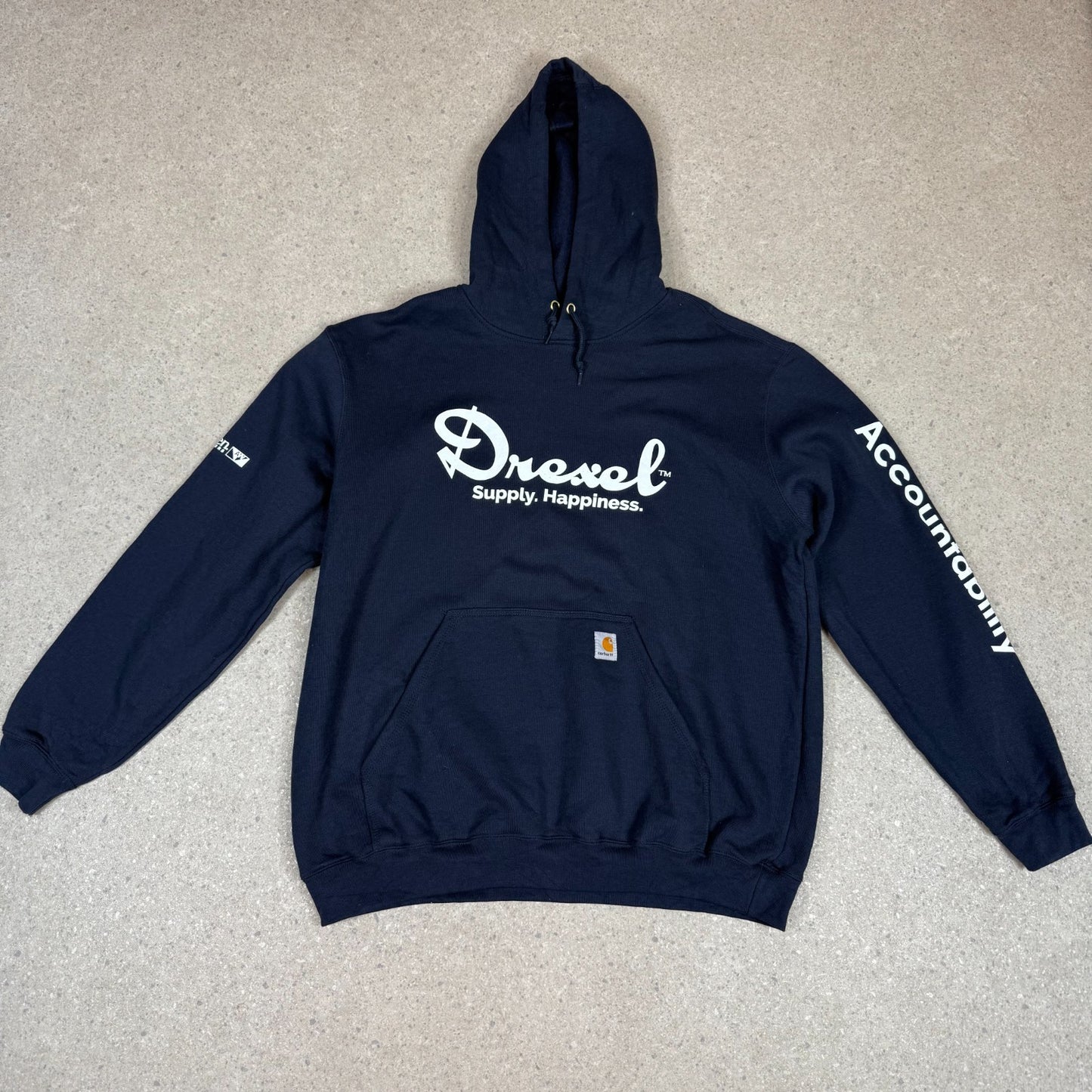 Carhartt Hoodie XL Navy Colourway Hooded Fleece Relaxed Fit
