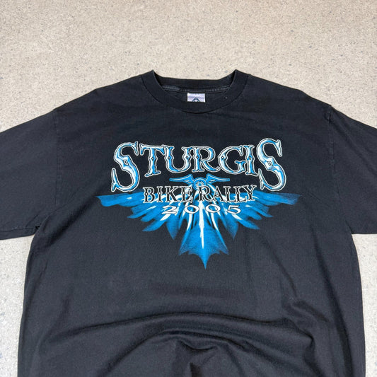 Sturgis Bike Rally T Shirt Large Black 2005 South Dakota