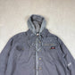 Dickies Hooded Shacket Large Grey Colourway Embroidered Logo Workwear