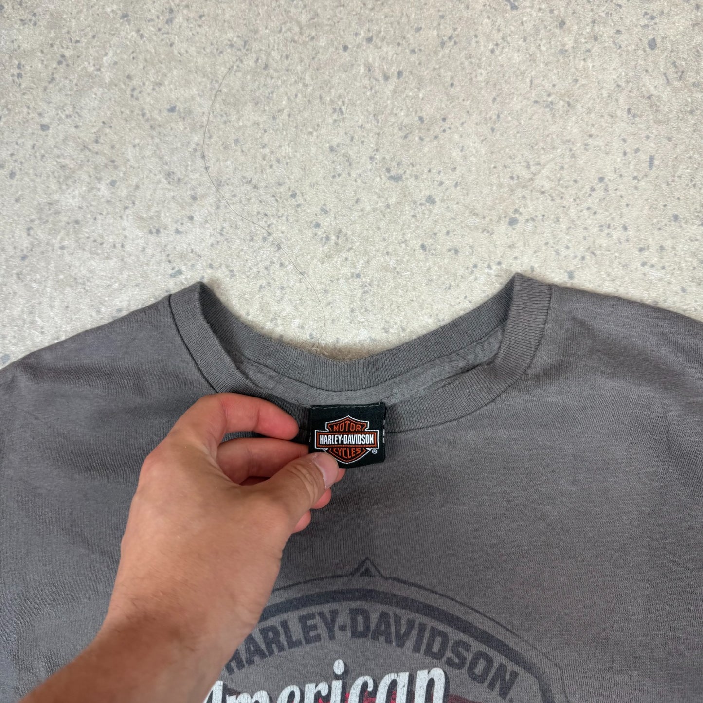 Harley Davidson T Shirt M / L Grey New York American Legend Graphic Tee
