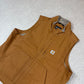Carhartt Vest Tan Large Fleece Lined Pocket