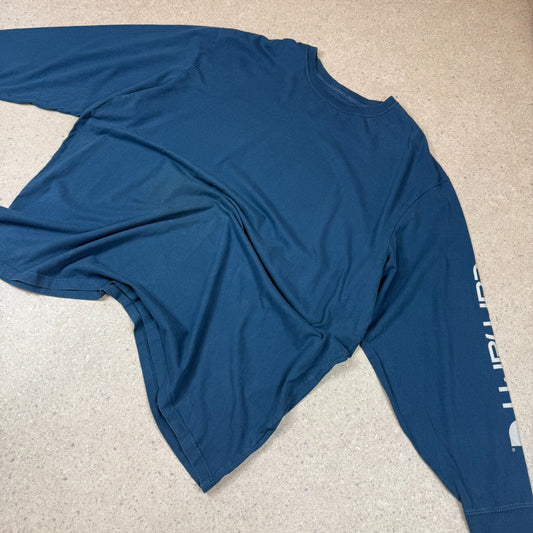 Carhartt Long Sleeve T Shirt 4XL Blue Colourway