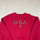 Nike USA Sweater Large Red Silver Tag Small Swoosh
