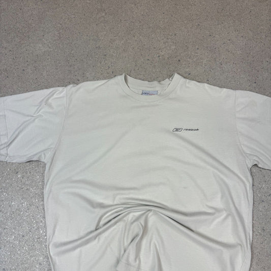 Reebok T Shirt Large Cream Colourway