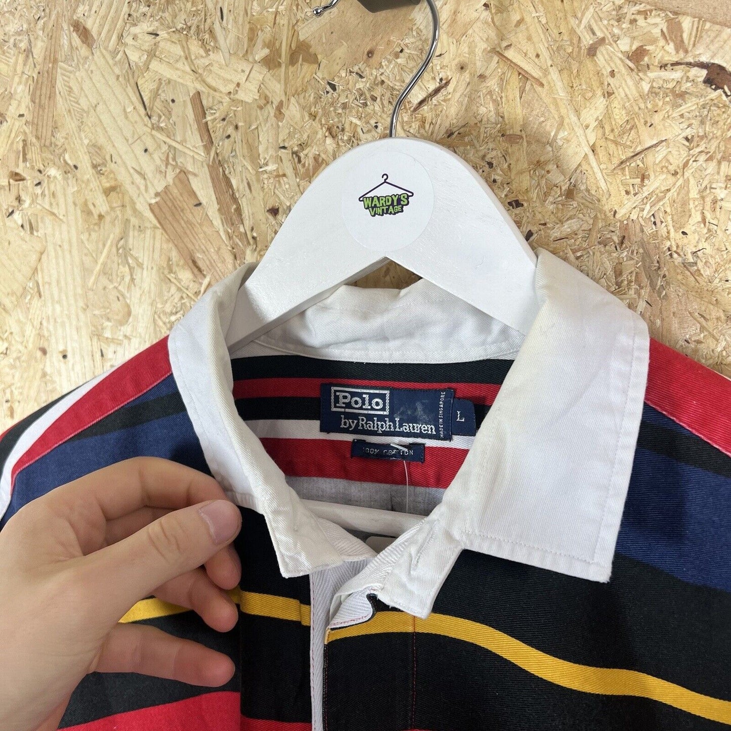 Ralph Lauren Rugby Shirt Striped Retro Men’s XL