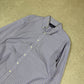 Ralph Lauren Shirt Large Purple White Check Long Sleeve 120 Poplin