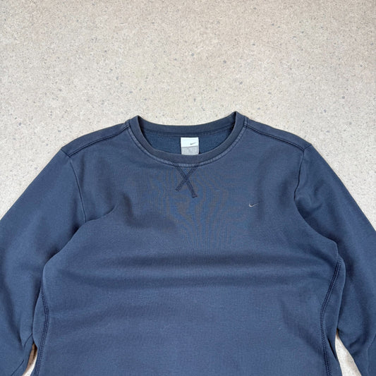 Nike Sweater Small Navy Swoosh Women’s Large Embroidered Swoosh