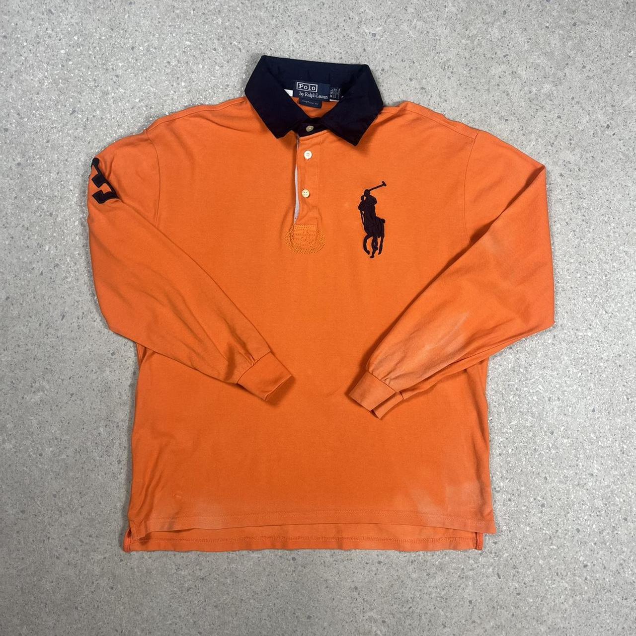 Ralph Lauren orange rugby shirt L