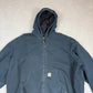 Carhartt Active Jacket 4XL J131BLK Rare Size Heavyweight Hooded Full Zip
