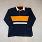 Kappa Rugby Shirt XL / XXL Navy Yellow Long Sleeve