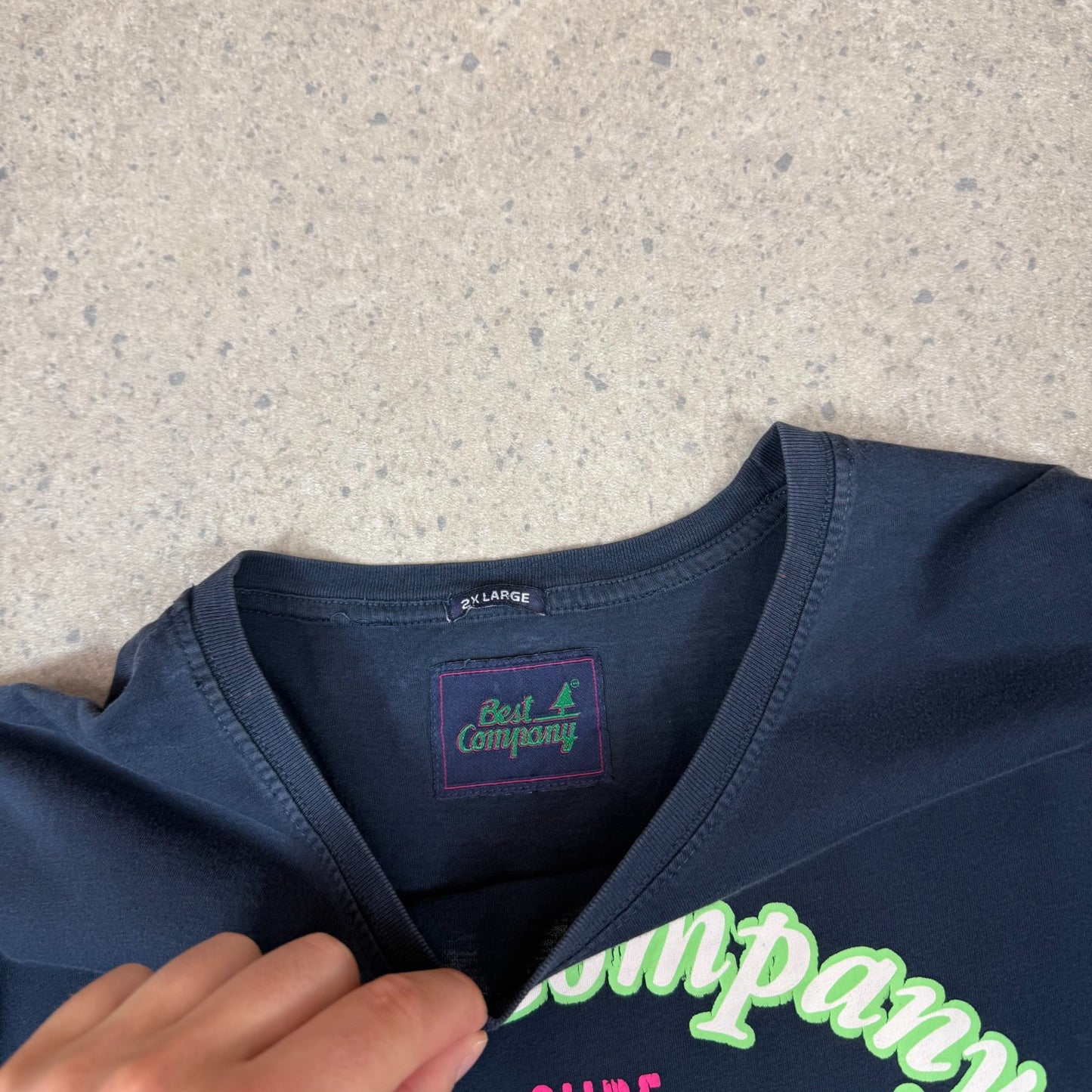 Best Company T Shirt XL Navy Blue San Diego Trophy Short Sleeve