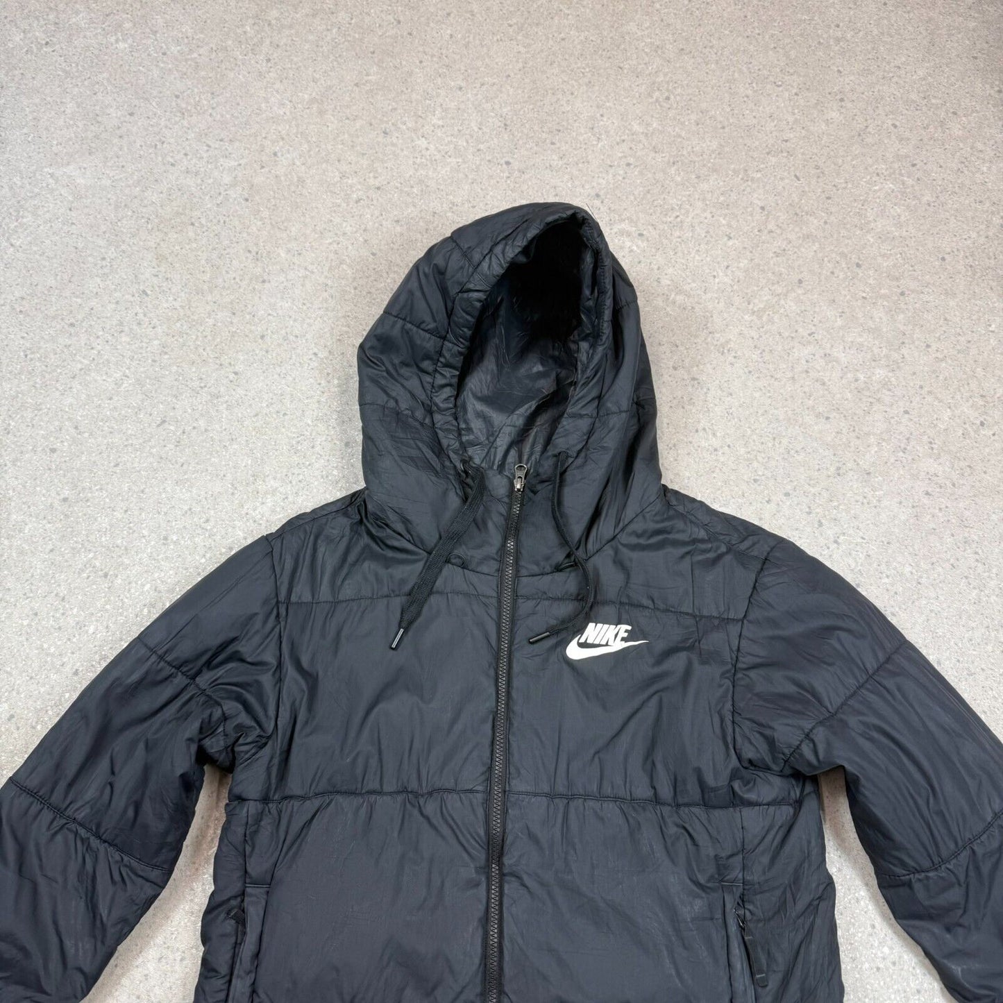 Nike Puffer Jacket Medium Black Hoodie Hoodie Full Zip