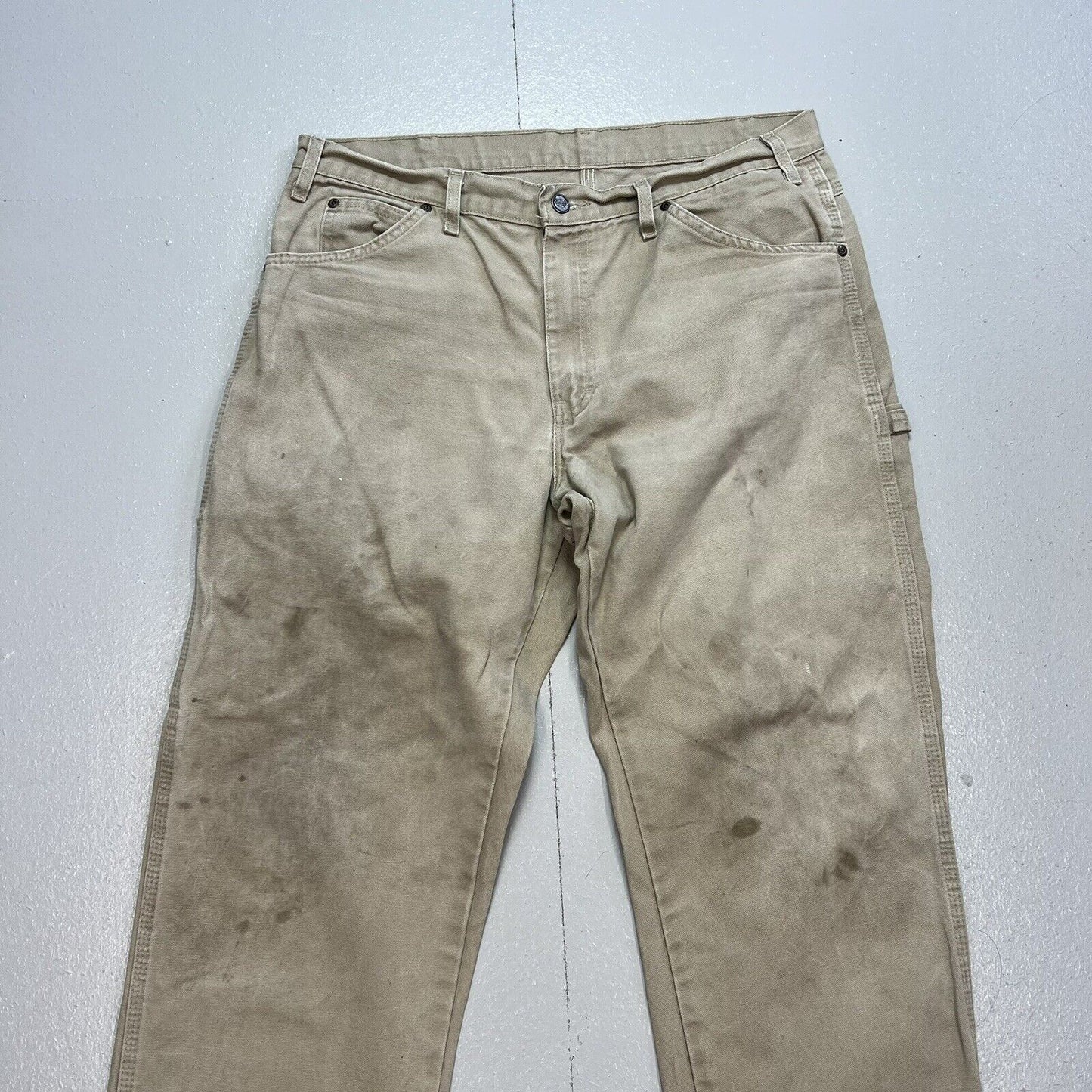 Dickies Carpenters Trousers Cream 34”