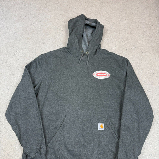 Carhartt Hoodie Grey Large Loose Fit Hooded Pocket