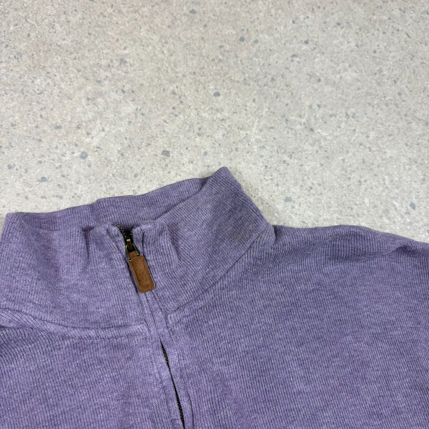 Polo Ralph 1/4 Zip Jumper Medium Purple