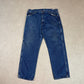 Dickies Carpenter Jeans 38x30 Dark Blue Denim Baggy Fit