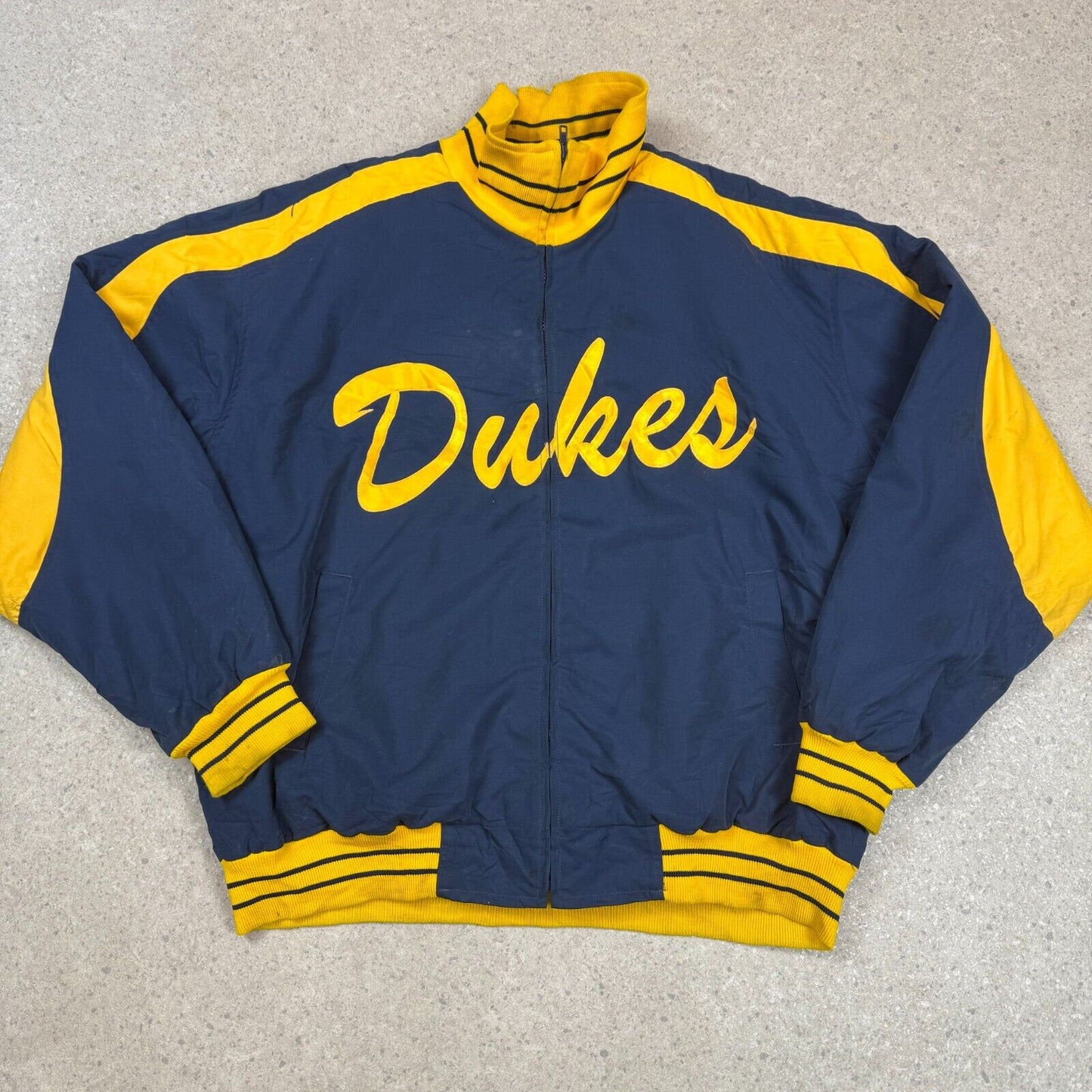 Dukes USA Varsity Jacket XL College Jacket Navy / Yellow