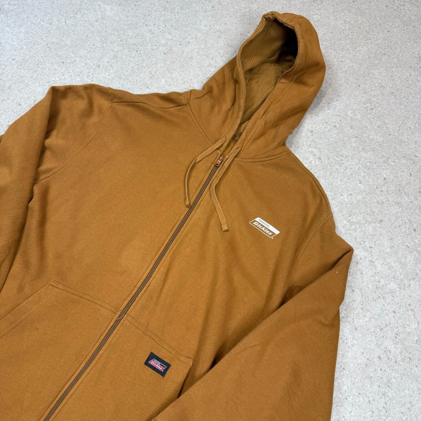 Dickies Tan Hoodie XL Full Zip Hooded