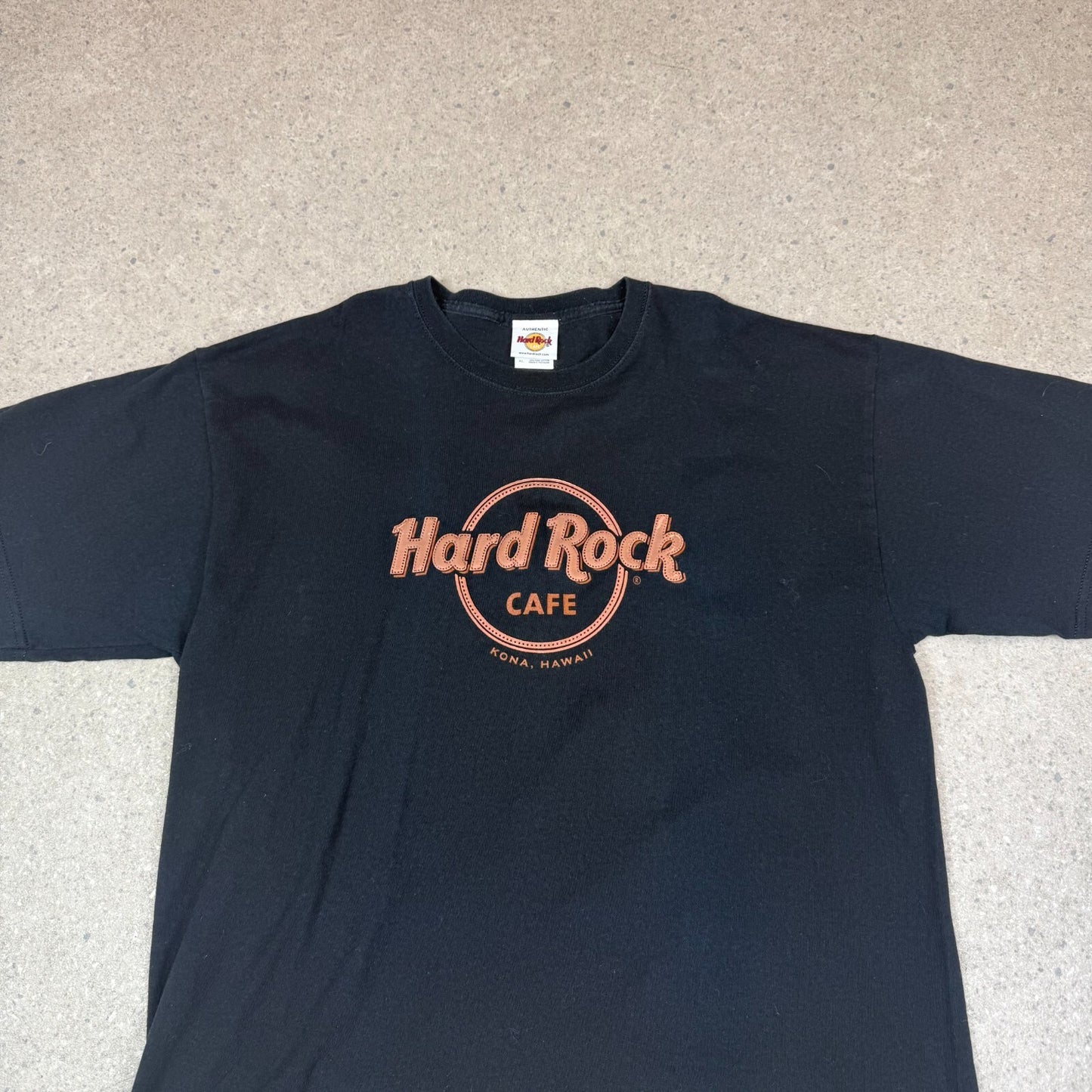 Hard Rock Cafe Konami Hawaii XL Black Colourway Embroidered Logo Boxy Fit