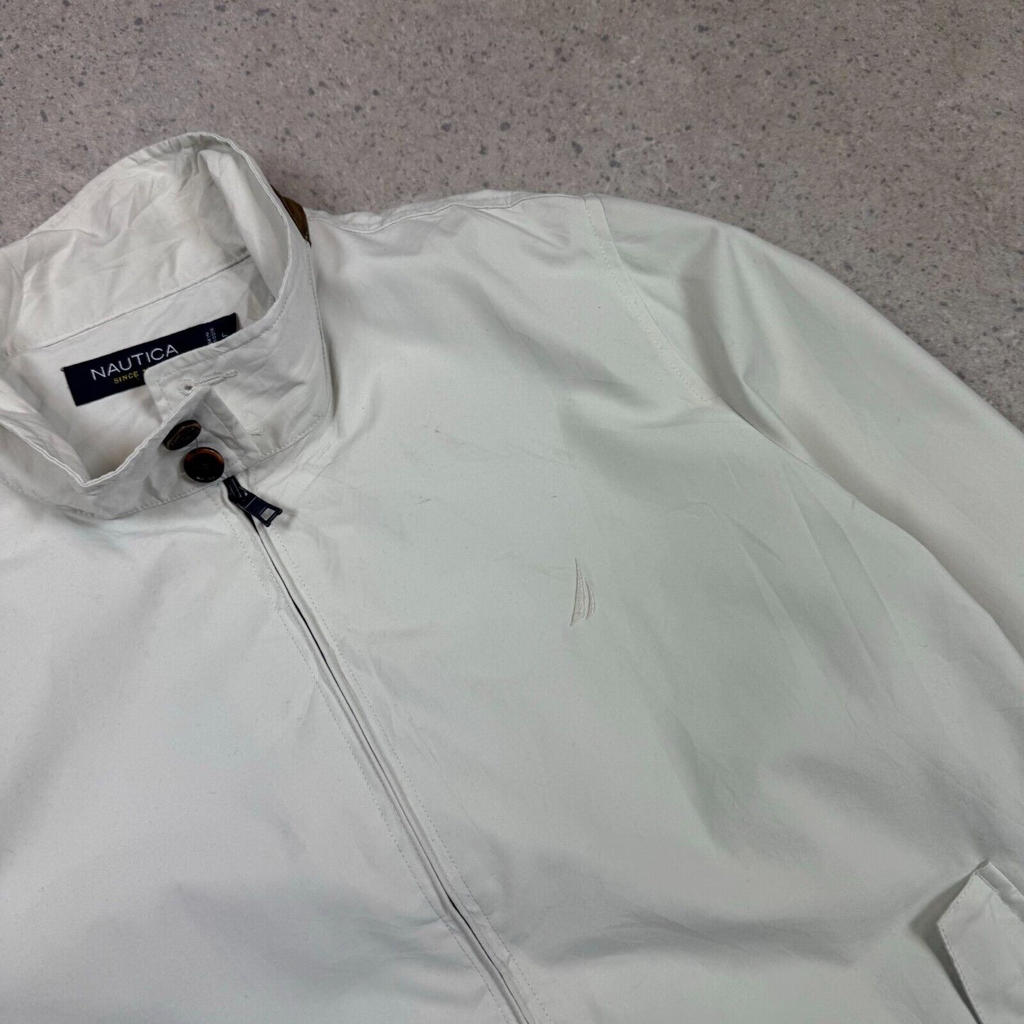 Nautica Harrington Jacket Large Cream Colourway