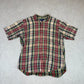 Ralph Lauren Short Sleeve Shirt Large Check Embroidered Logo Short Sleeve