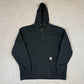 Carhartt Zip Up Hoodie XL Loose Fit Black Colourway Hooded