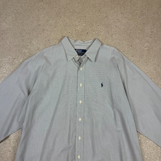Ralph Lauren Shirt 2XL Light Grey Colourway Embroidered Logo Lowell Sport