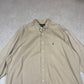 Ralph Lauren Shirt XXL Blake Fit Beige Colourway Embroidered Logo Oversized Fit