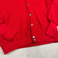 Lacoste Izod Cardigan Medium Red Colourway  V Neck Embroidered Logo