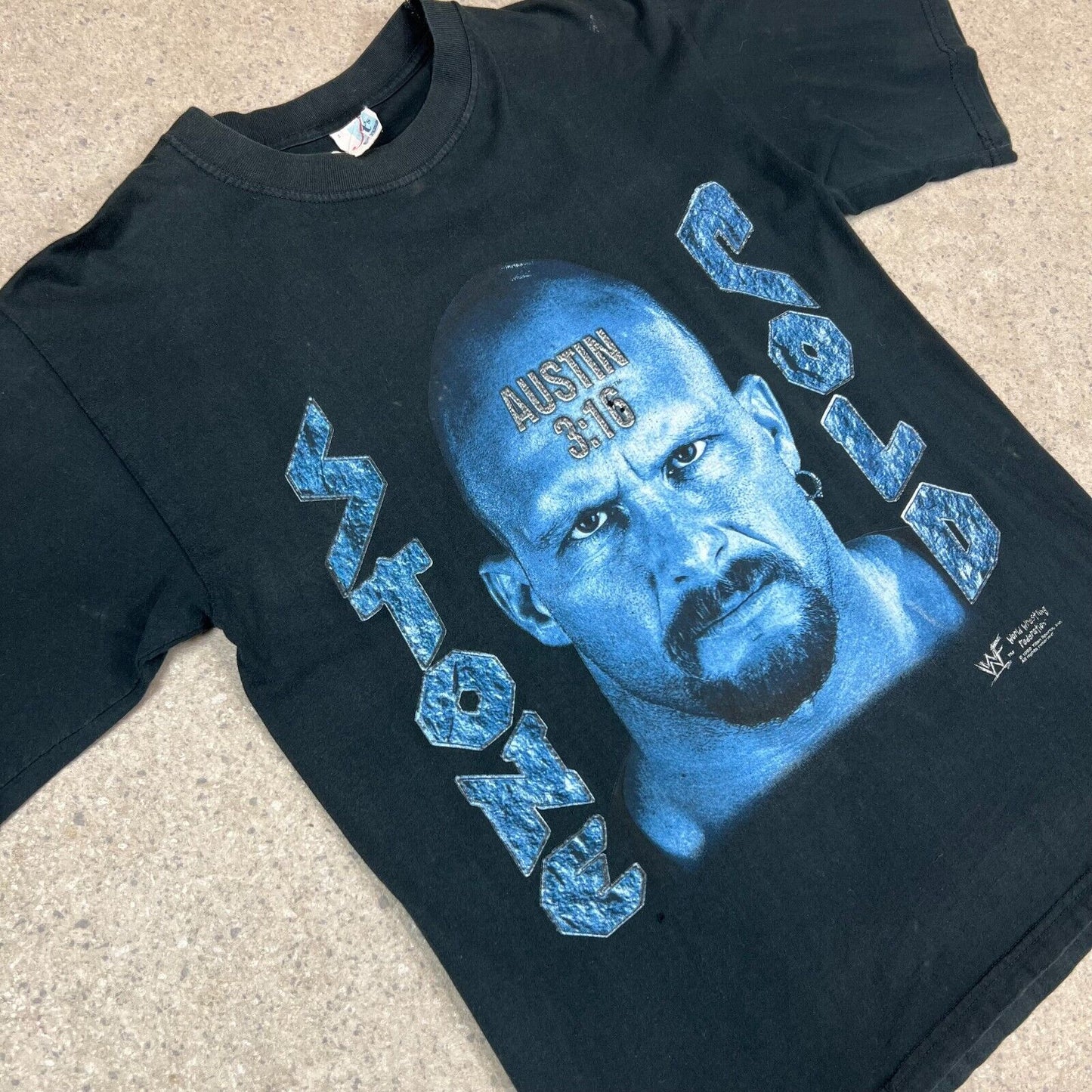 Stone Cold Steve Austin T-shirt Small Black 1998 Vintage Wrestling Top