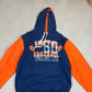 Denver Broncos Hoodie Medium Navy Orange NFL Embroidered Logo Y2K Football