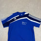 Vintage Adidas T Shirt Medium Blue Early 2000s German Short Sleeve