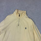 Ralph Lauren 1/4 Zip Jumper Large Yellow Colourway