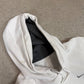 Nike Small Swoosh Hoodie Medium White Embroidered Swoosh Silver Tag Y2K