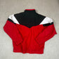 Puma Windbreaker Jacket Large Red Black Colourway Y2K Full Zip