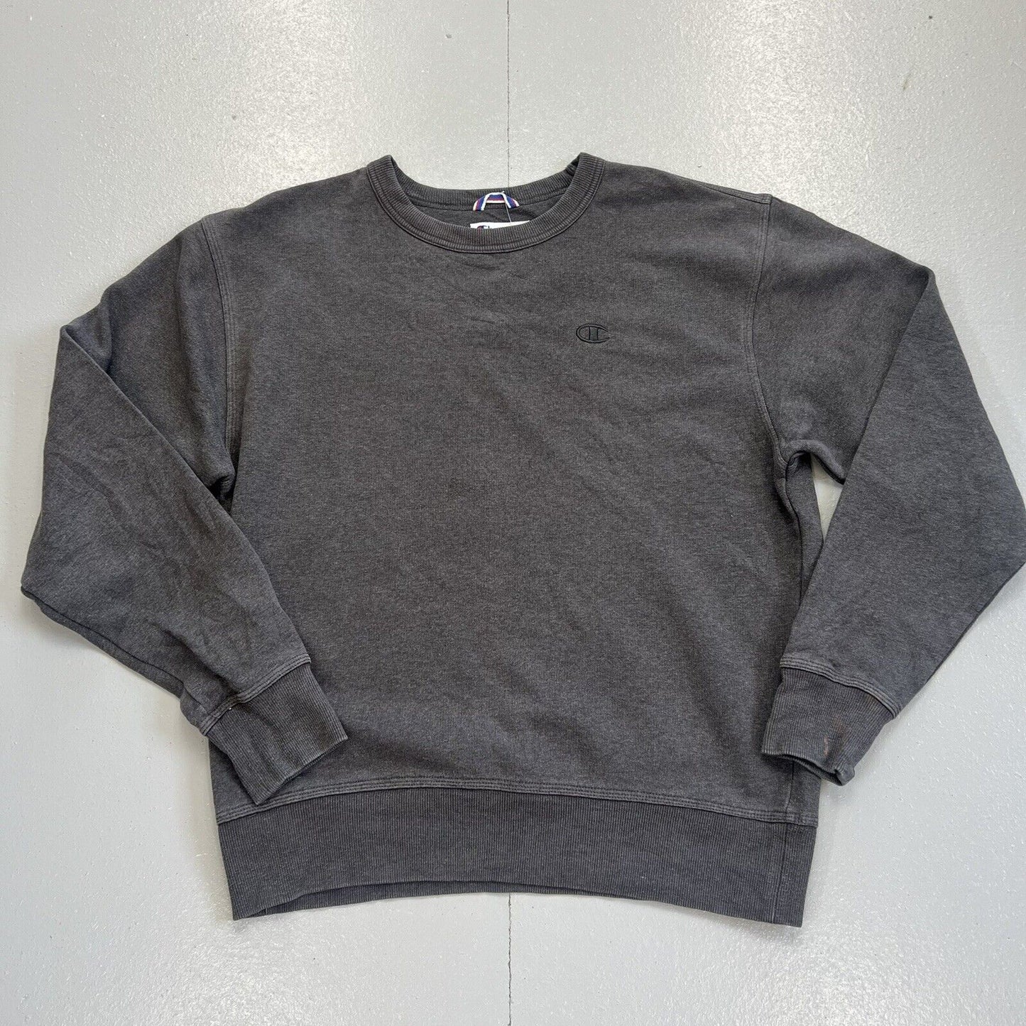 Champion Sweatshirt Size Medium In Grey Men's Small Logo