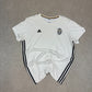 Adidas Juventus T Shirt Large White Black Embroidered Logo Short Sleeve