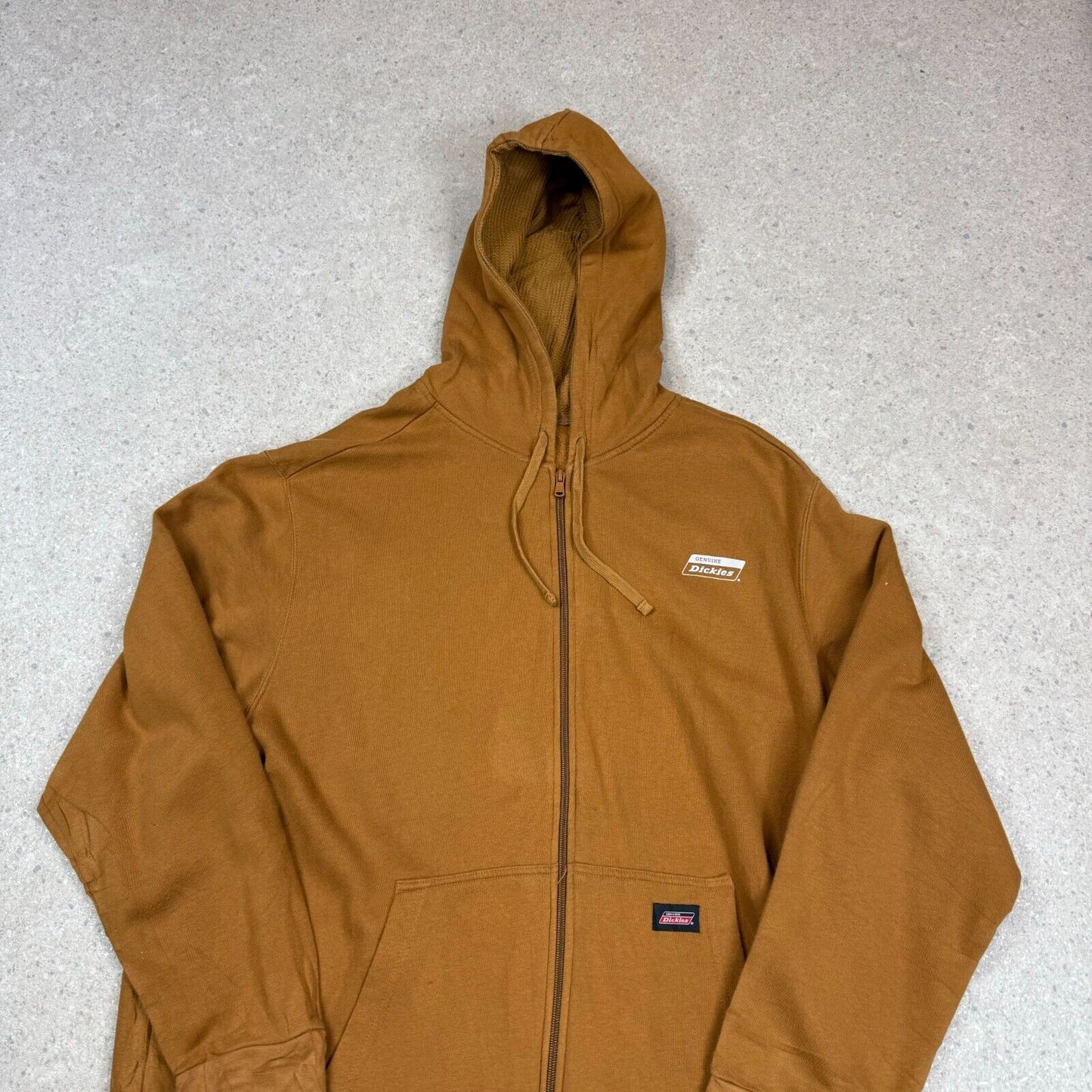 Dickies Tan Hoodie XL Full Zip Hooded