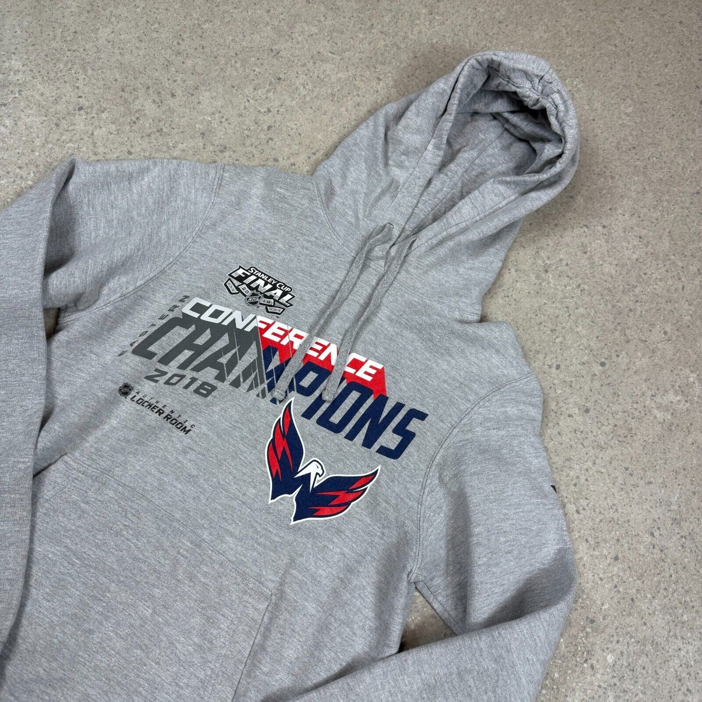 NHL Championships Hoodie Small 2018 Grey Hooded