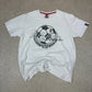 AC Milan T Shirt Large White Retro Milan Official Short Sleeve