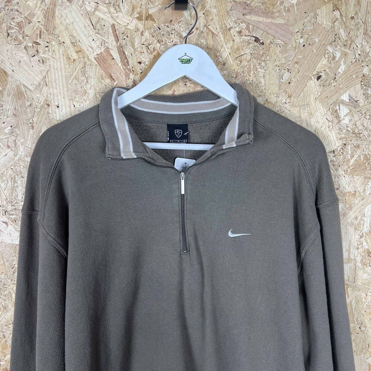 Nike Golf 1/4 Zip Khaki Small Swoosh, Men’s , XL