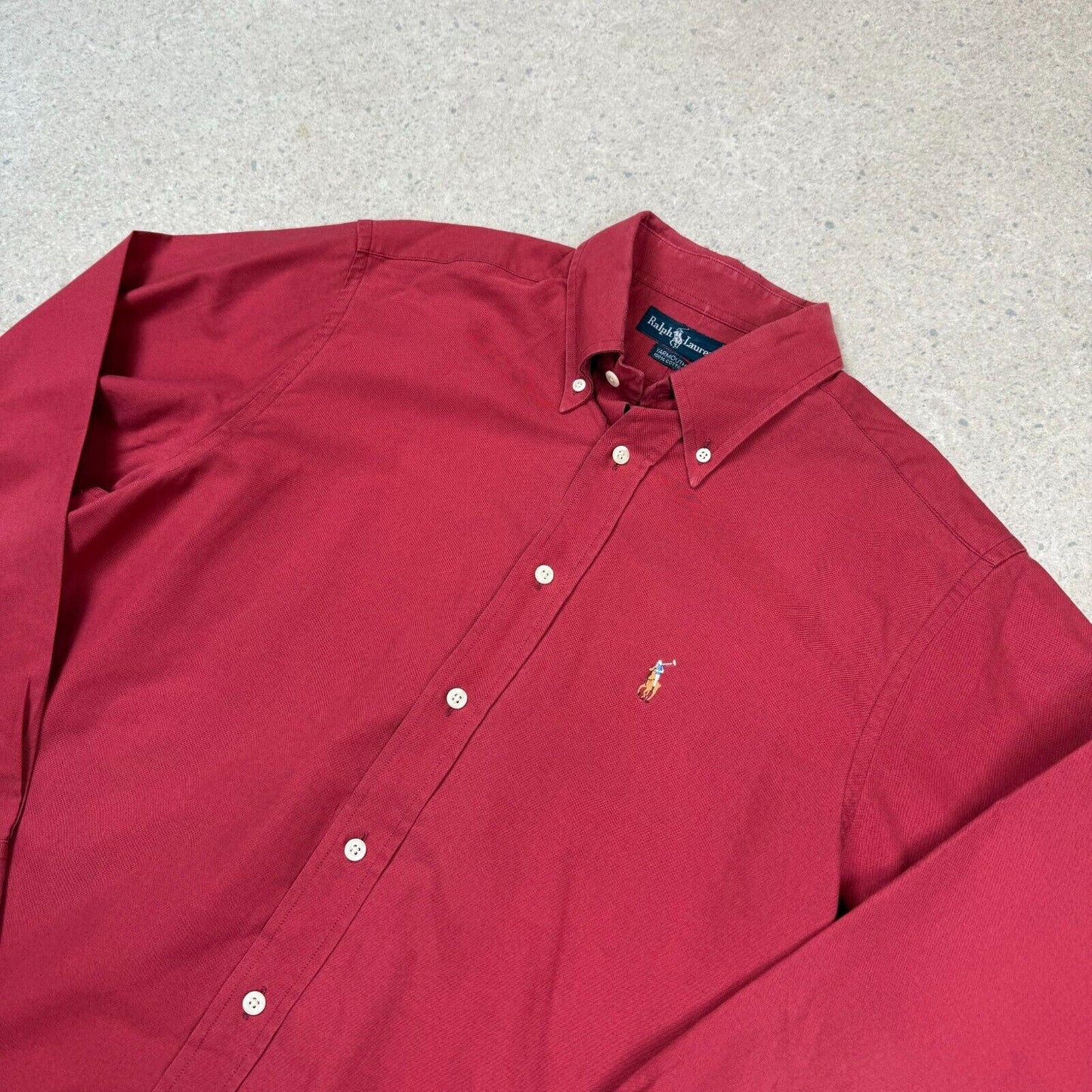 Ralph Lauren Shirt Burgundy Large 16.5” Neck