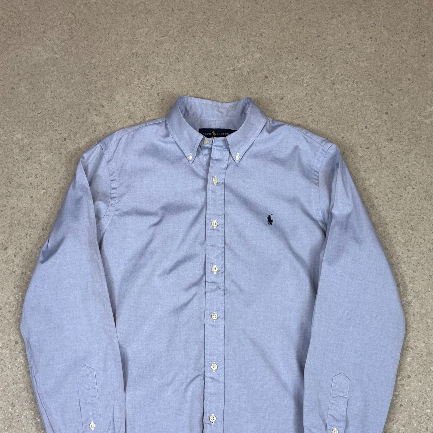 Ralph Lauren Shirt Medium Blue Colourway Embroidered Logo Long Sleeve
