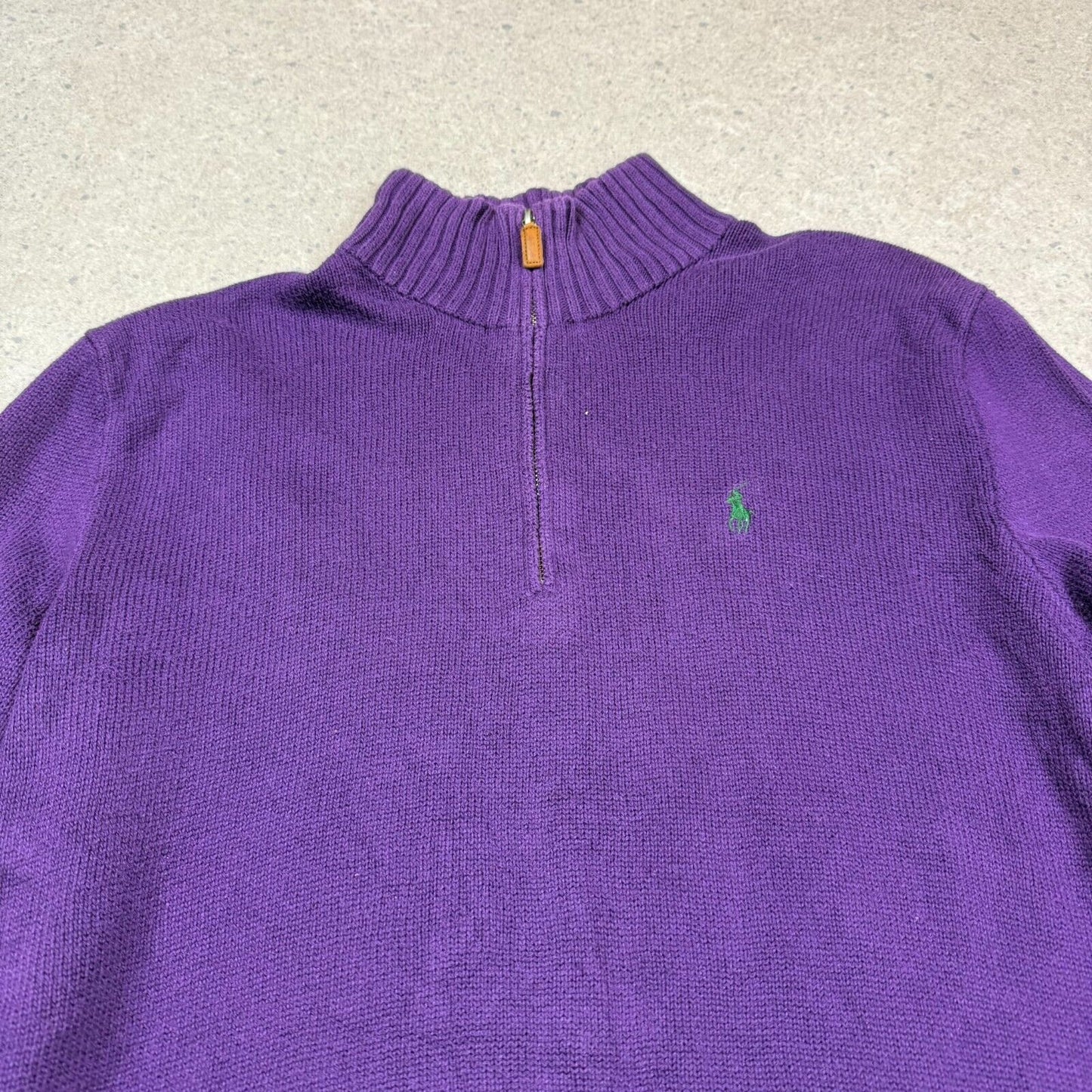 Ralph 1/4 Zip Jumper Medium Purple Colourway