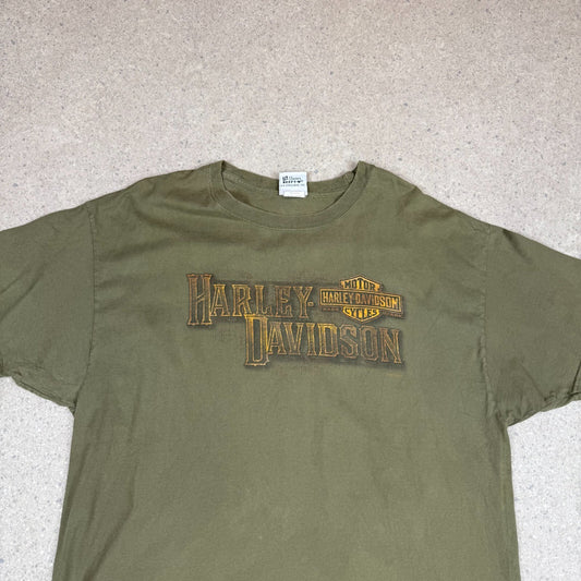 Harley Davidson T Shirt XLDubois PA USA Khaki Green Colourway