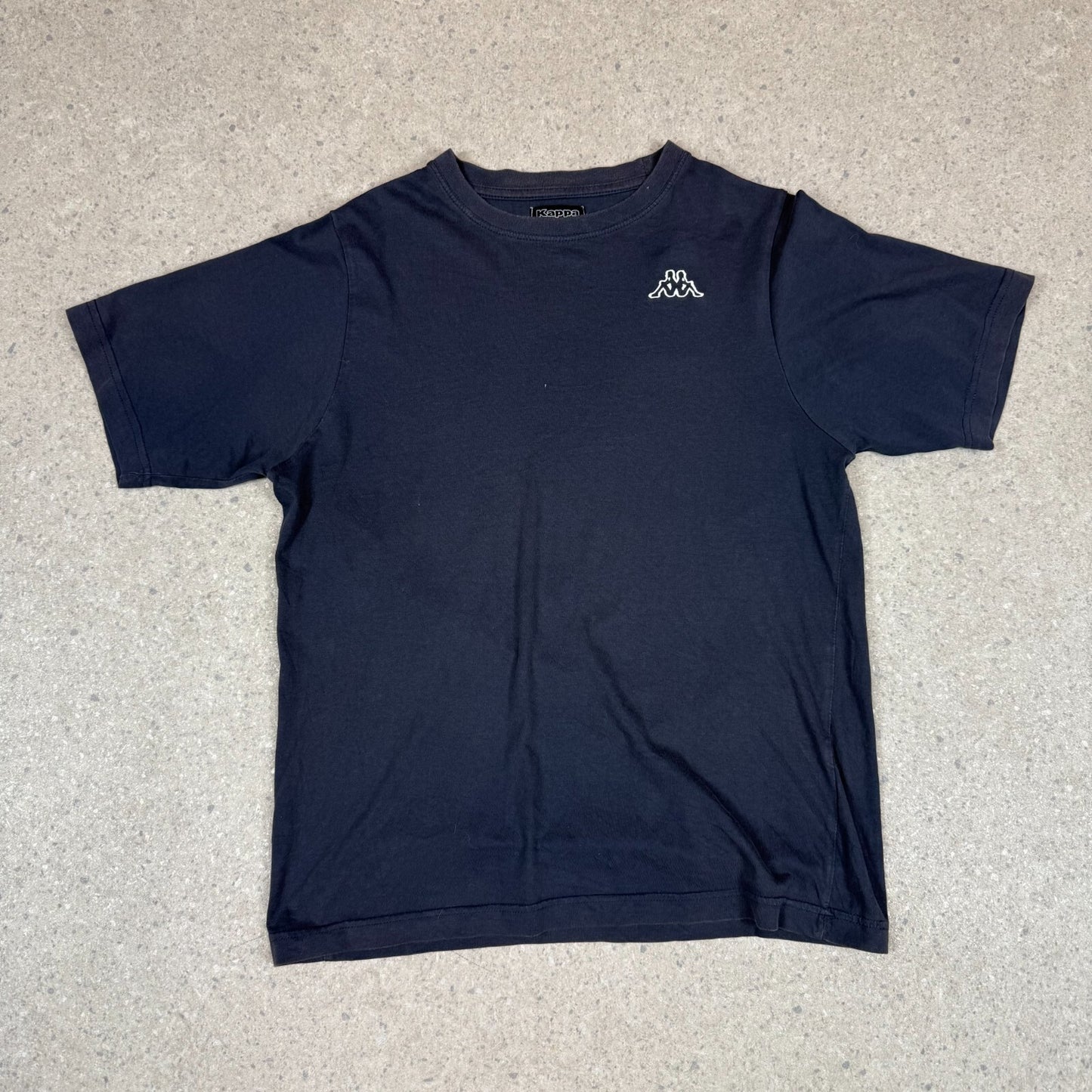 Kappa T Shirt Small Navy Colourway Embroidered Logo Y2K Short Sleeve